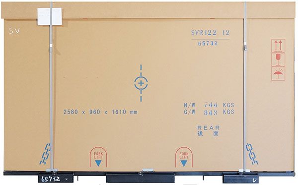 铁制托盘+加强纸箱（箱包装）