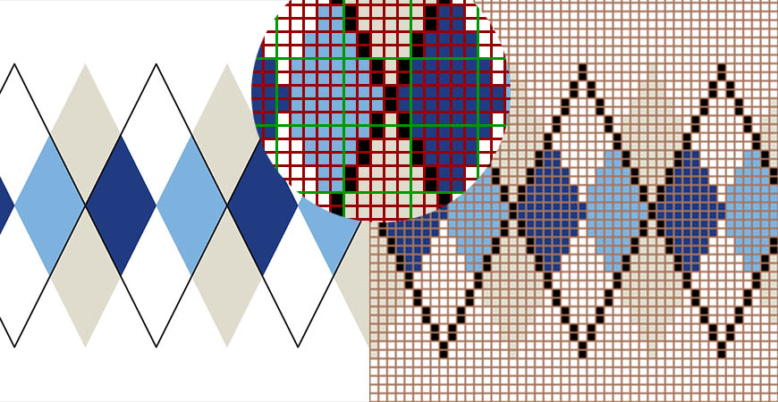 Design for SDS KnitPaint-Onlin Collar